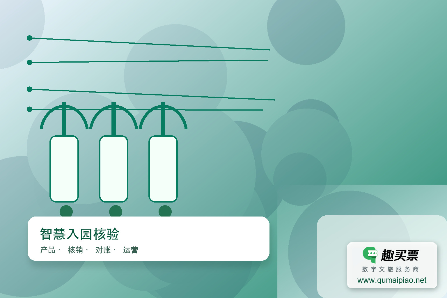 便携售票检票机:支持门票打印与远程闸机控制主题封面,右下角含趣买票标识与官网网址