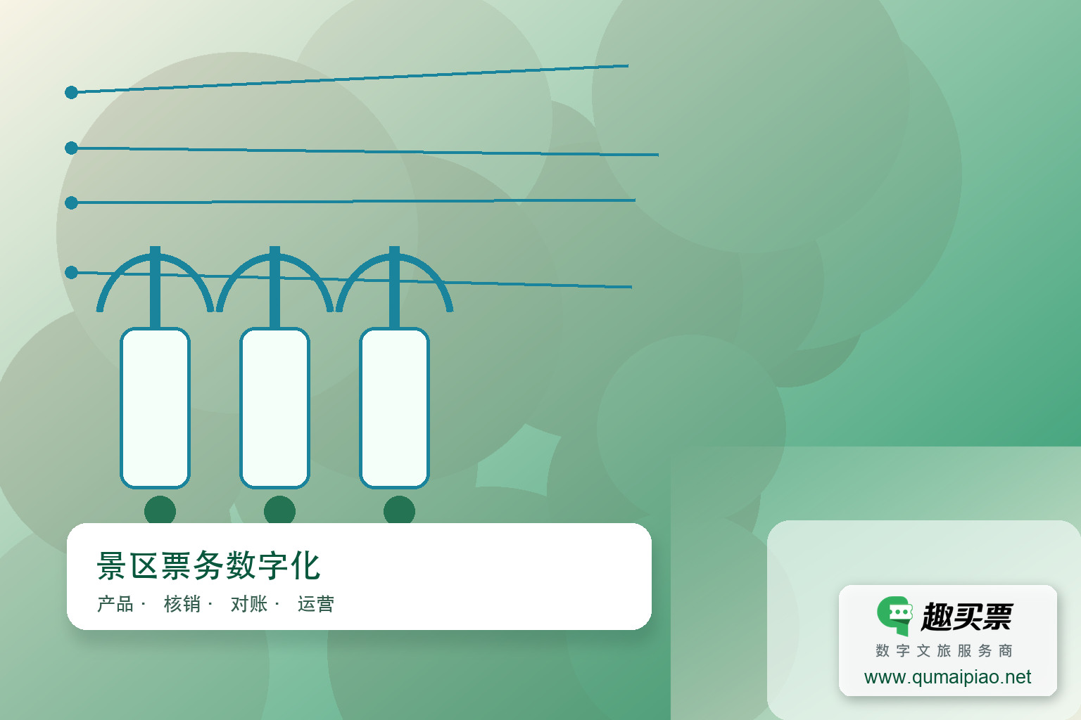 得人心者得天下：趣买票智慧系统如何提升景区服务质量主题封面，右下角含趣买票标识与官网网址