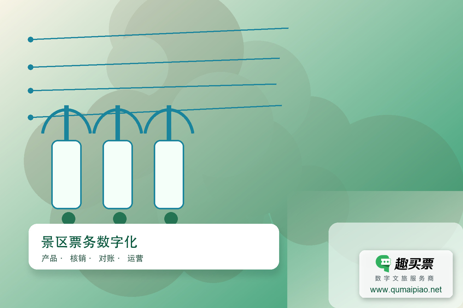 福建侠天下旅游景区应用趣买票智慧系统实现高效智慧运营主题封面，右下角含趣买票标识与官网网址