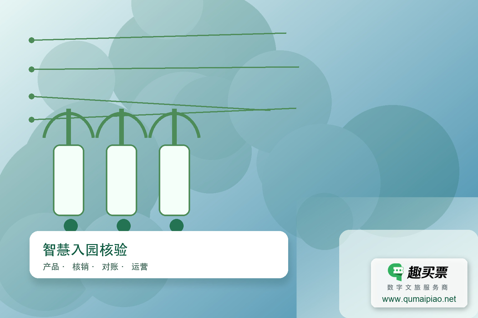 构建高效安全智能入园:趣买票智慧系统硬件管理主题封面,右下角含趣买票标识与官网网址