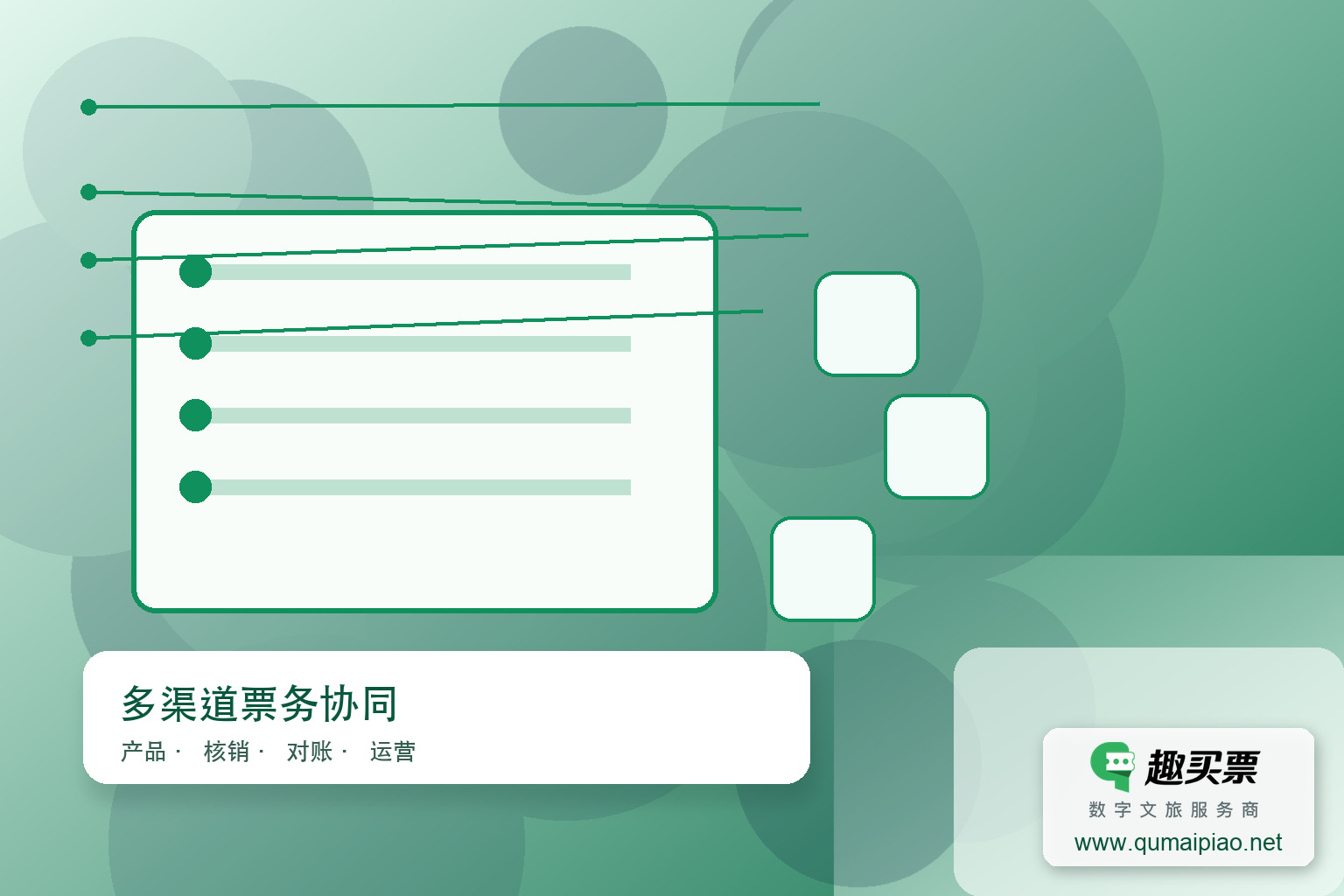 广东趣买票科技公司：抖音合作服务商，助力景区高效短视频营销变现主题封面，右下角含趣买票标识与官网网址