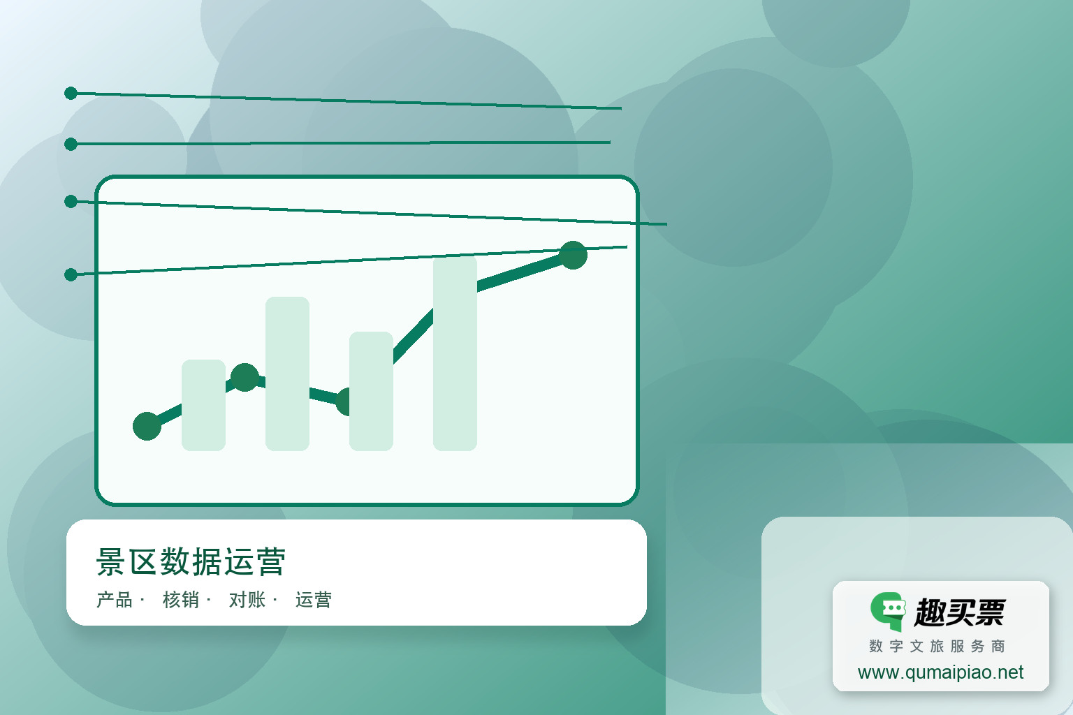 广东趣买票科技公司趣买票智慧系统大数据驱动产品策略主题封面，右下角含趣买票标识与官网网址