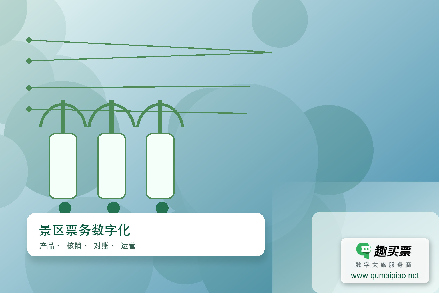 广东趣买票科技公司趣买票智慧系统功能解析主题封面，右下角含趣买票标识与官网网址