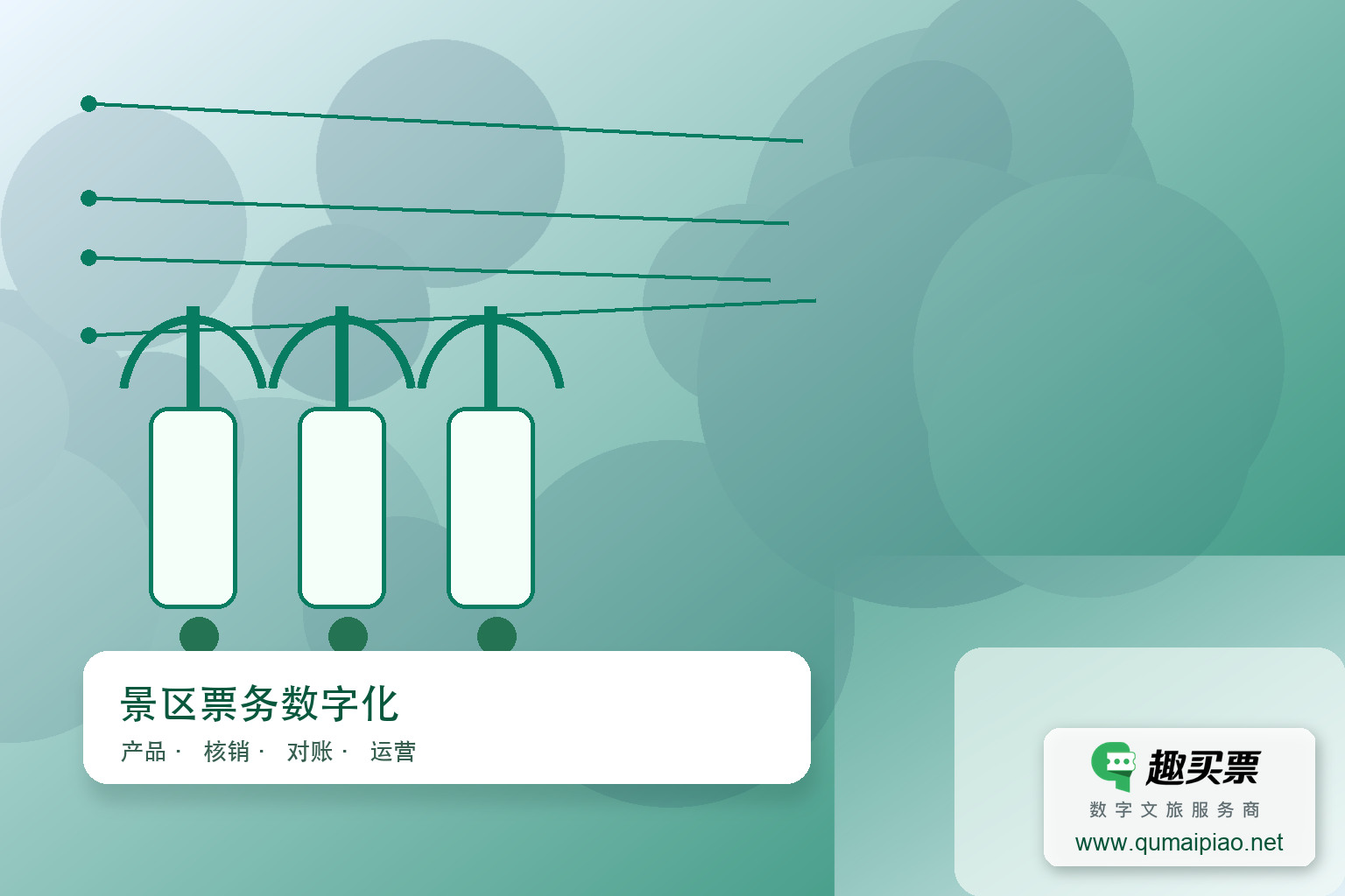 广东趣买票科技公司售后实施服务主题封面，右下角含趣买票标识与官网网址