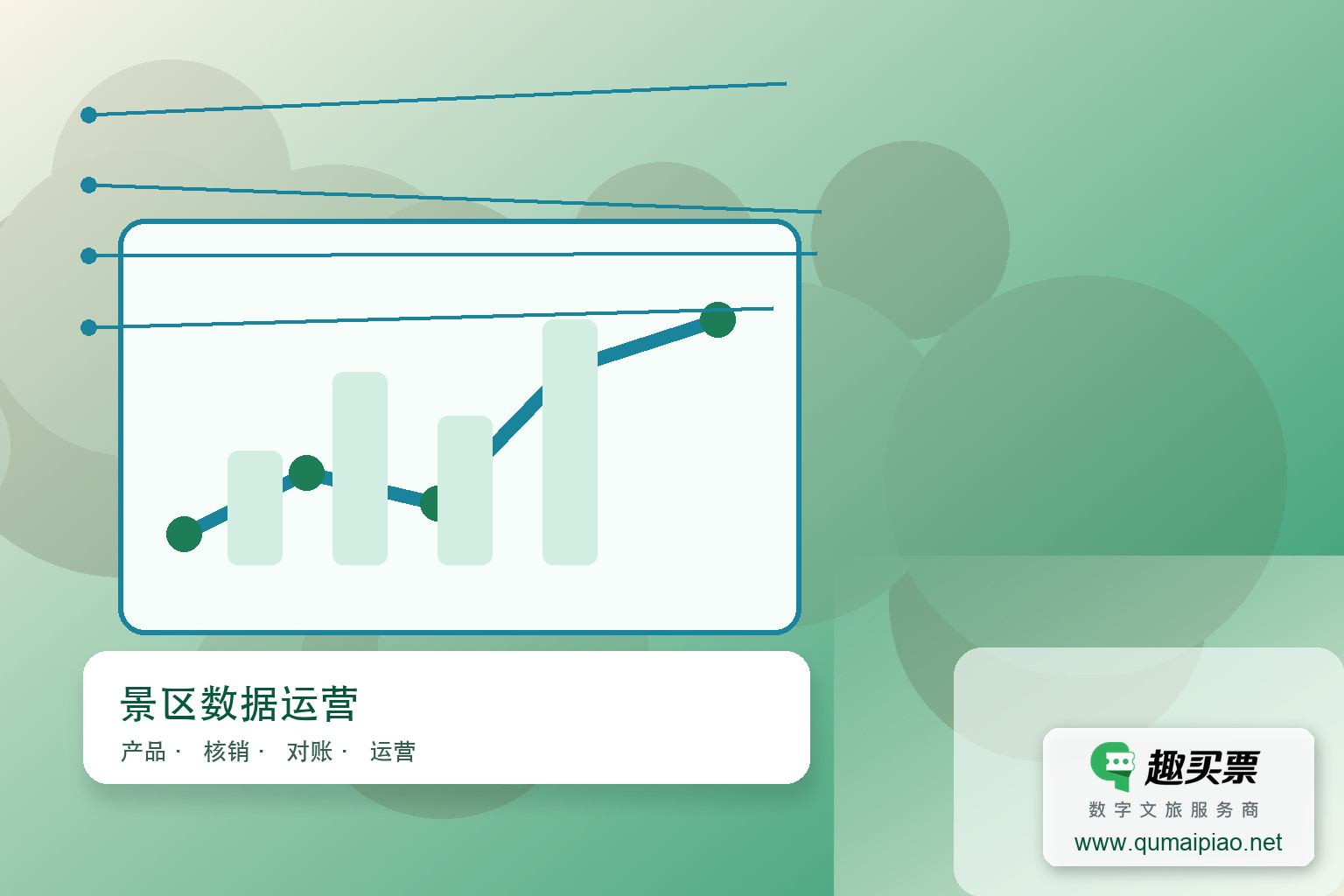 广东趣买票科技公司通过数据分析与用户反馈优化营销策略。主题封面,右下角含趣买票标识与官网网址
