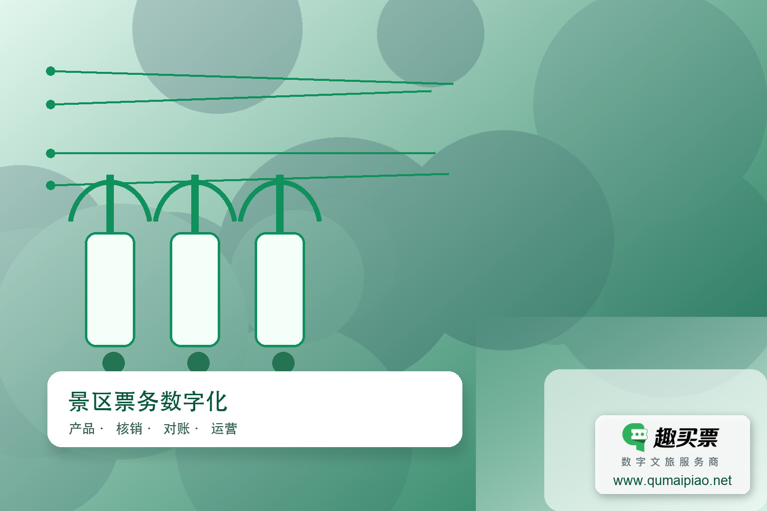 广东趣买票科技公司:智慧票务系统,赋能河南景区高效运营主题封面,右下角含趣买票标识与官网网址