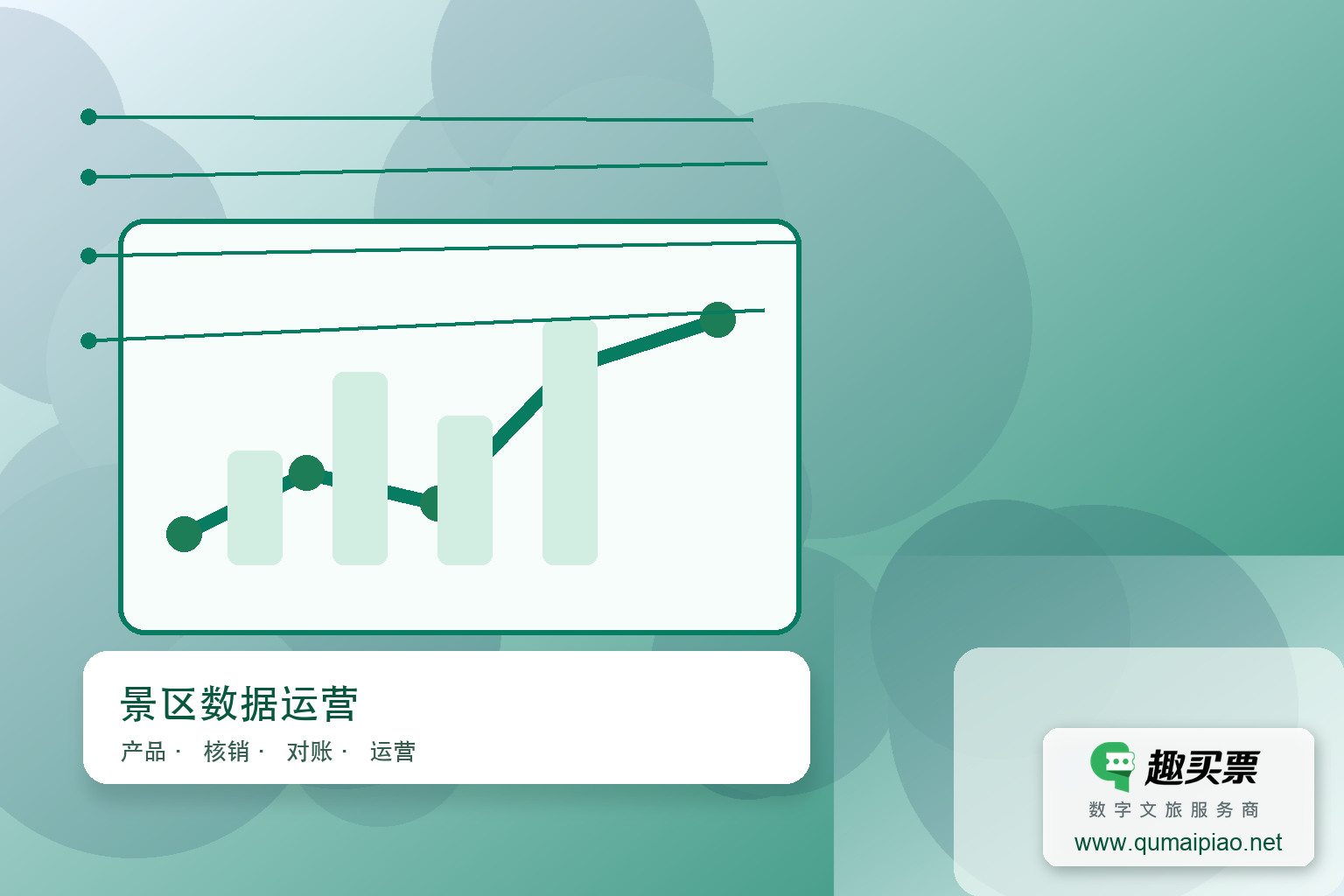 广东趣买票科技公司：智慧系统营销工具多样化主题封面，右下角含趣买票标识与官网网址