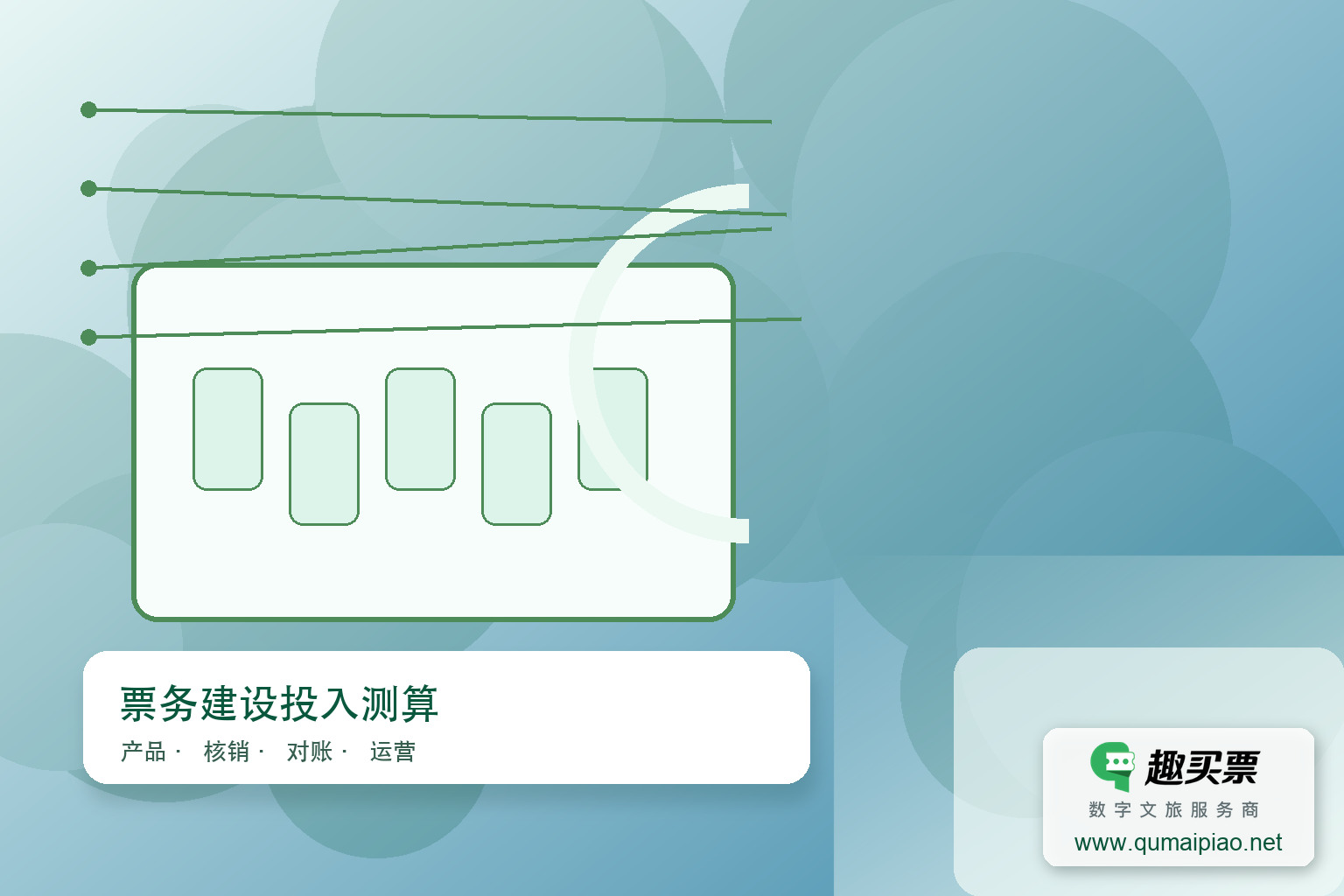 广东趣买票科技公司智能分账系统**：自动化分账流程，智能规则设定，准确数据管理，降低纠纷风险，提升效率与节约成本。主题封面，右下角含趣买票标识与官网网址