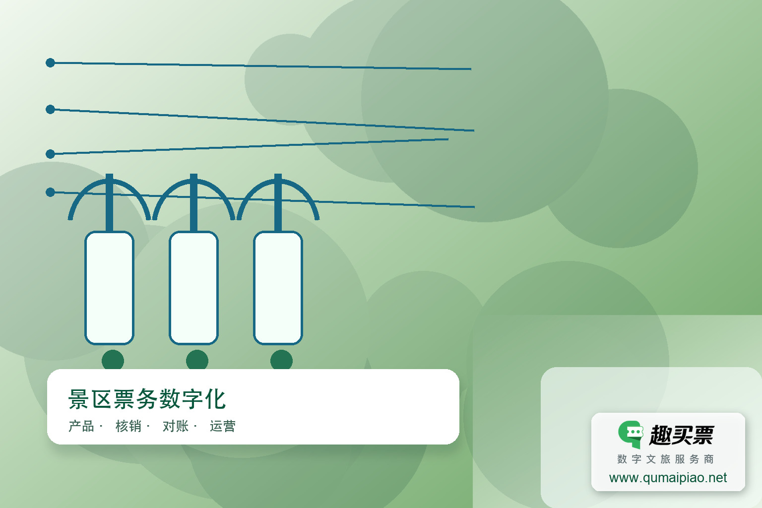 蝈蝈部落信息化升级,趣买票智慧票务系统助力运营主题封面,右下角含趣买票标识与官网网址