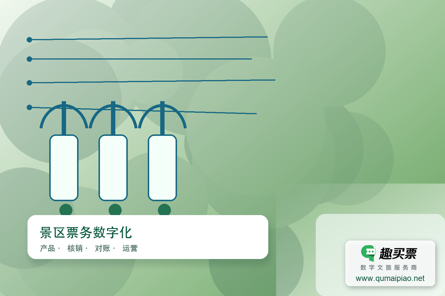 区块链赋能趣买票智慧票务系统，票务全程上链，假票追溯率100%主题封面，右下角含趣买票标识与官网网址