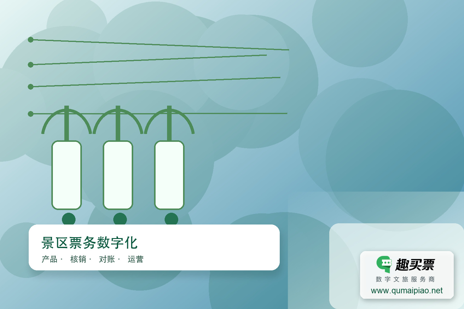 趣买票智慧系统：不止售票，更懂运营主题封面，右下角含趣买票标识与官网网址