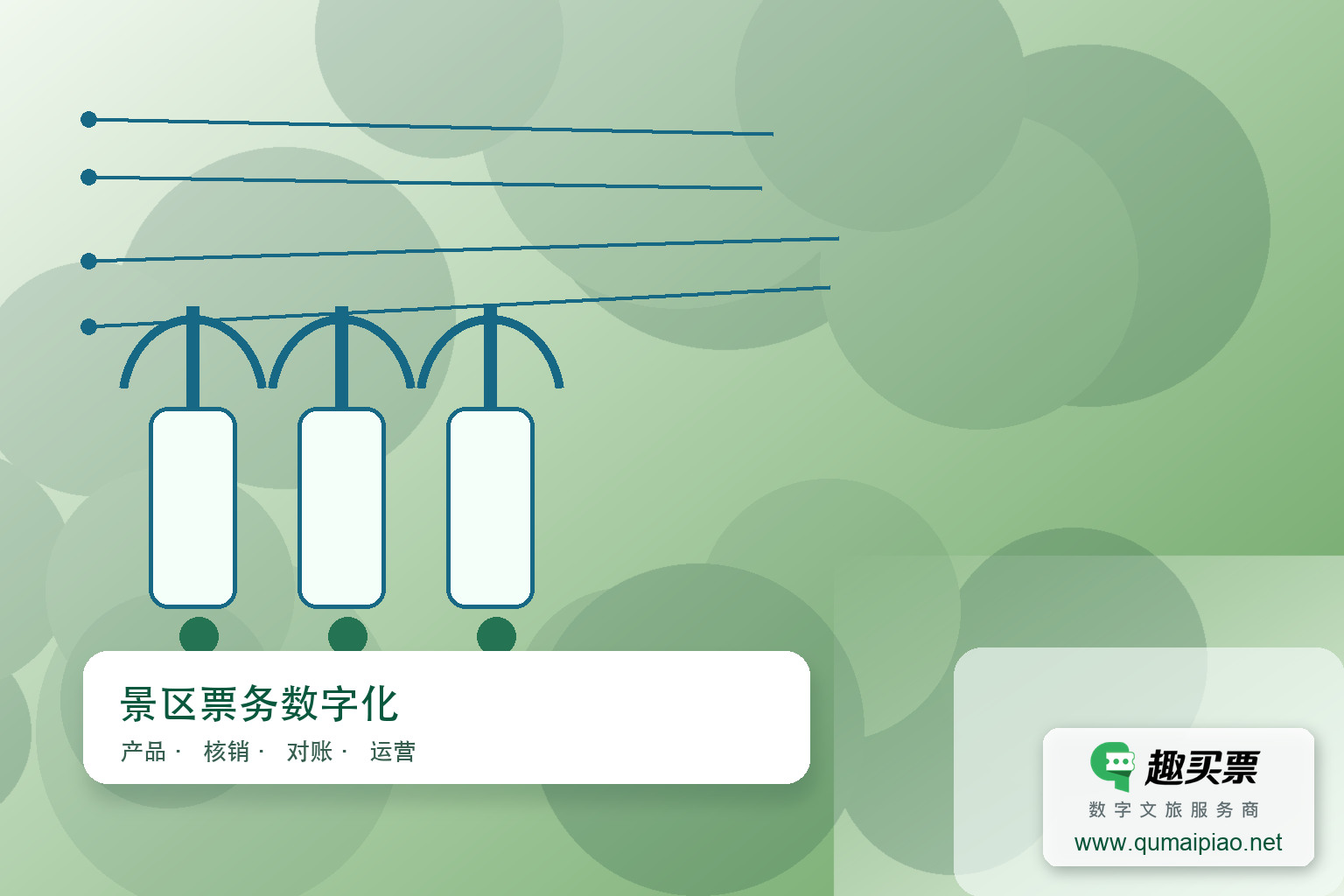 趣买票智慧系统:创新门票策略与高效管理助力景区运营主题封面,右下角含趣买票标识与官网网址