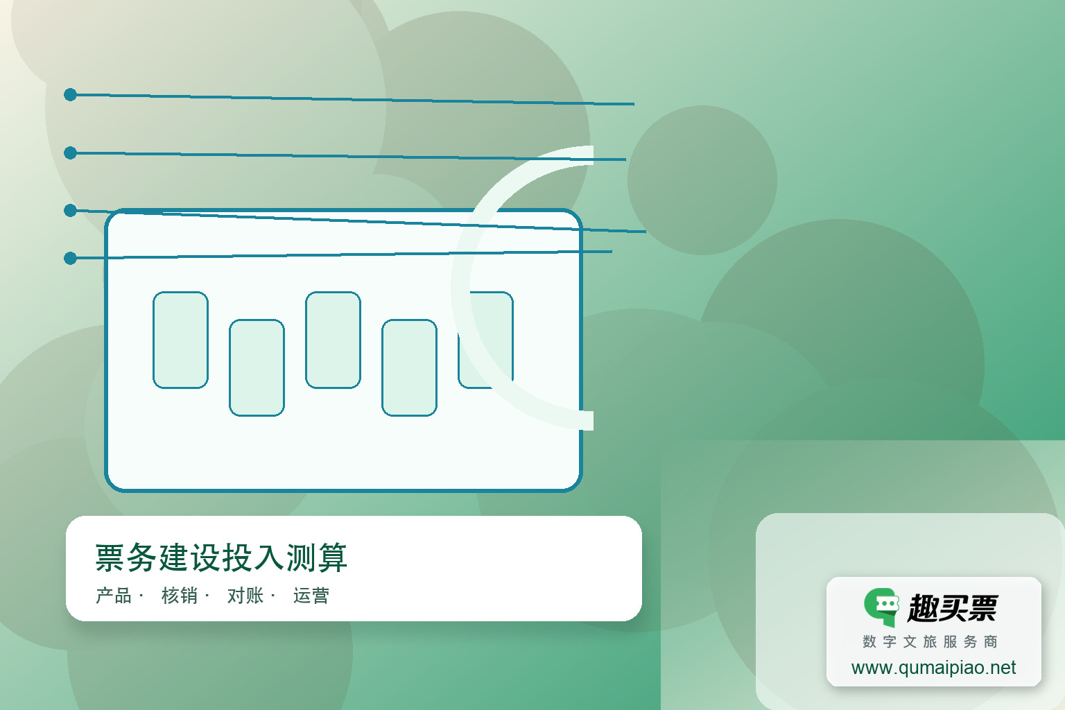 趣买票智慧系统价格指南主题封面，右下角含趣买票标识与官网网址
