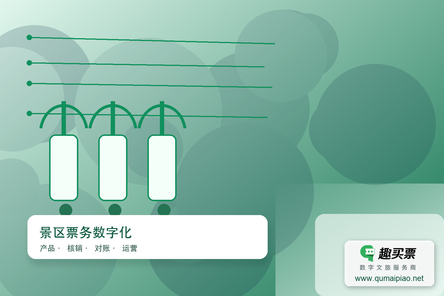 趣买票智慧系统:智能感知,可视管理,高效运营主题封面,右下角含趣买票标识与官网网址
