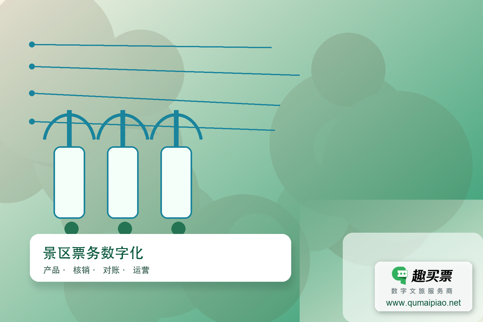 趣买票智慧系统助力景区灵活应对淡旺季主题封面，右下角含趣买票标识与官网网址