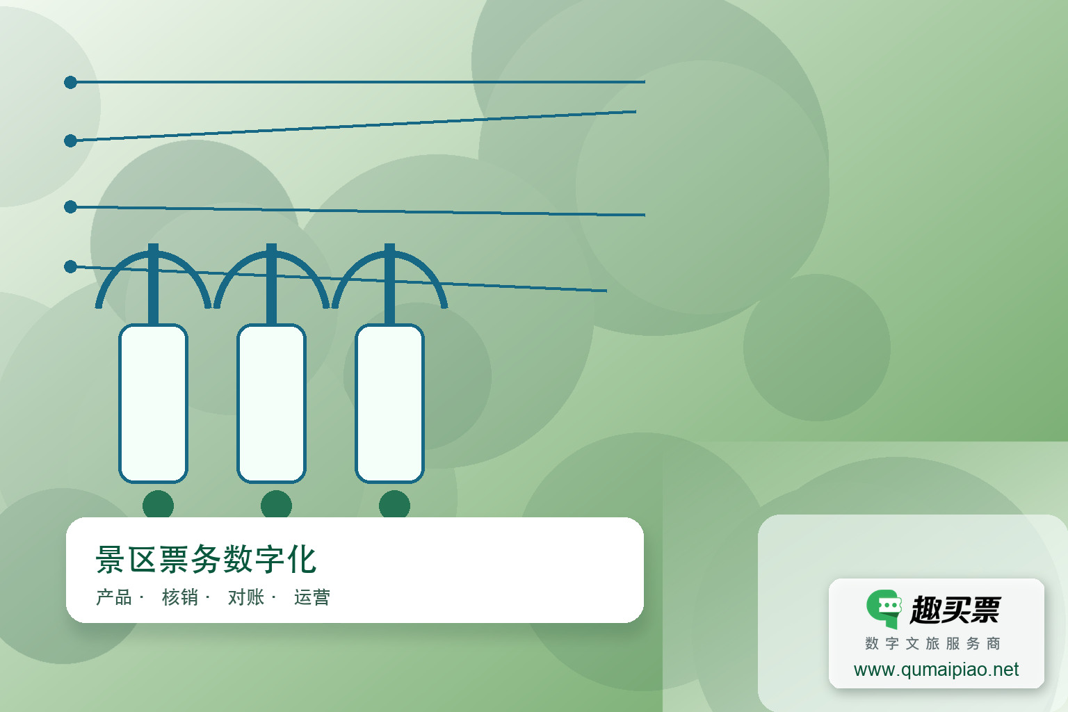 趣买票智慧系统助力景区门票增收主题封面，右下角含趣买票标识与官网网址