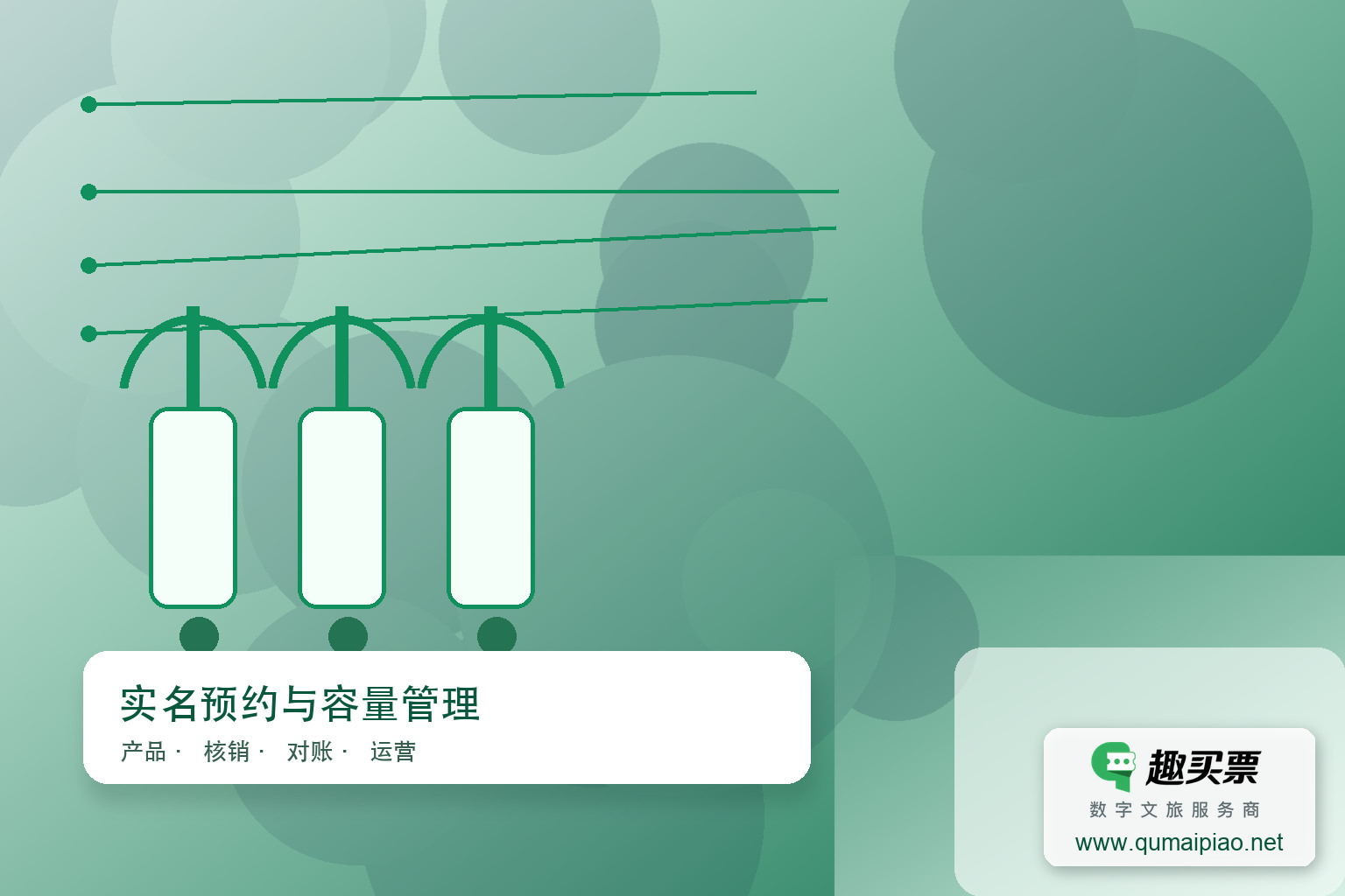 实名制购票，趣买票智慧系统保障安全便捷主题封面，右下角含趣买票标识与官网网址