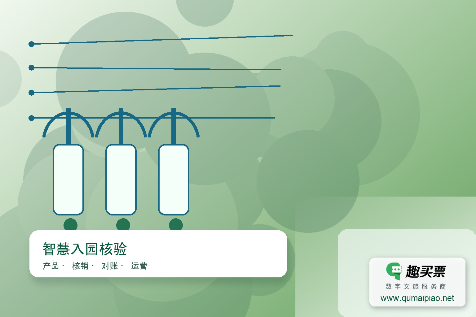 手持检票机：高效、安全、便捷的景区管理利器主题封面，右下角含趣买票标识与官网网址