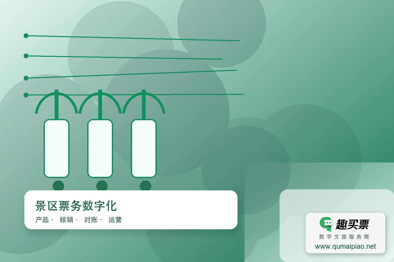 天龙山景区启用趣买票智慧系统,智慧旅游提升体验主题封面,右下角含趣买票标识与官网网址