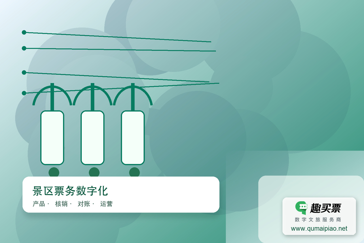 优化景区门店管理，趣买票智慧系统提升运营效率主题封面，右下角含趣买票标识与官网网址