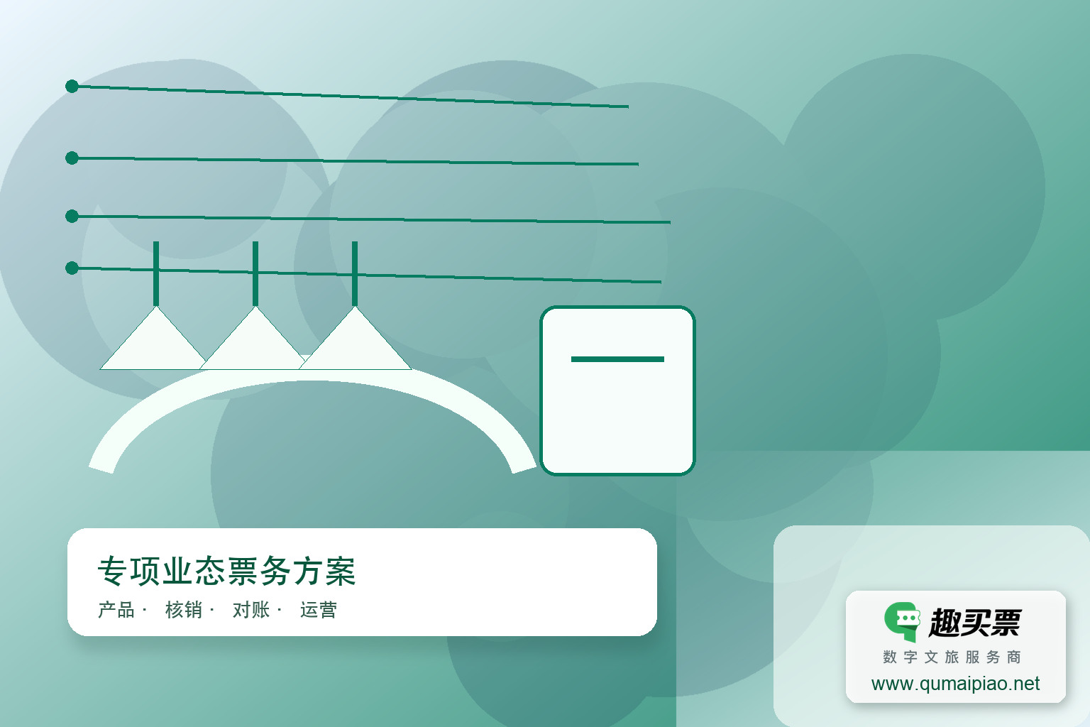 游乐园票务新方案:趣买票智慧系统高效助力主题封面,右下角含趣买票标识与官网网址