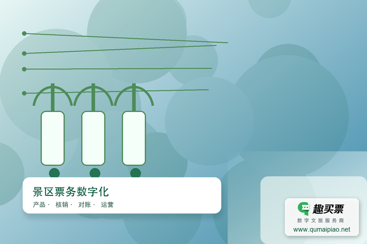 运用趣买票智慧系统优化景区资产管理主题封面，右下角含趣买票标识与官网网址