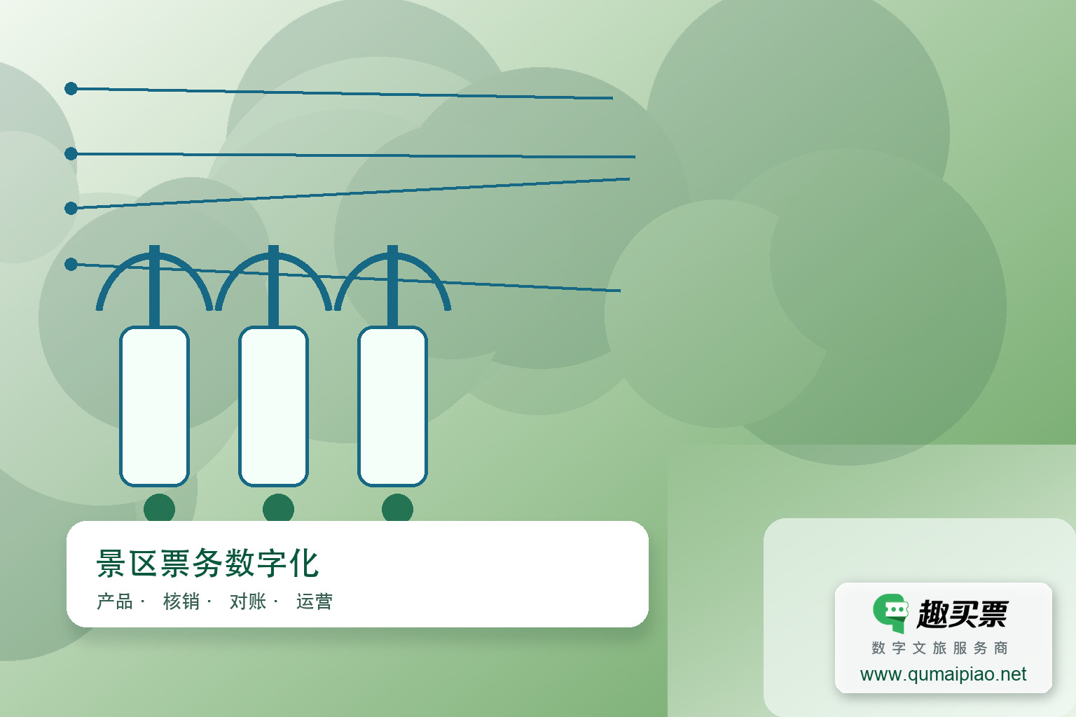 智慧景区建设评定标准优化主题封面,右下角含趣买票标识与官网网址