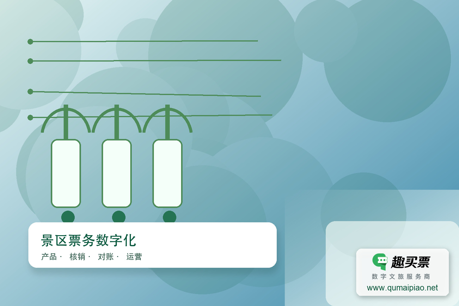 智慧景区建设误区：避免盲目投入，注重实效与整合主题封面，右下角含趣买票标识与官网网址