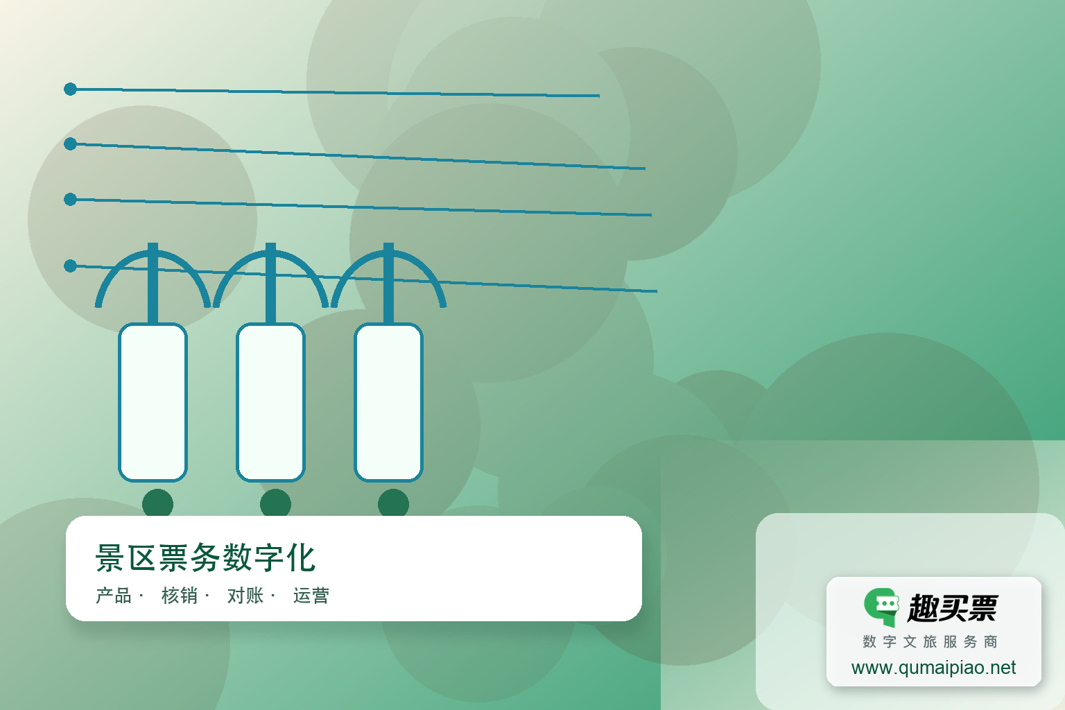 智慧景区建设指南：趣买票智慧系统赋能景区升级主题封面，右下角含趣买票标识与官网网址