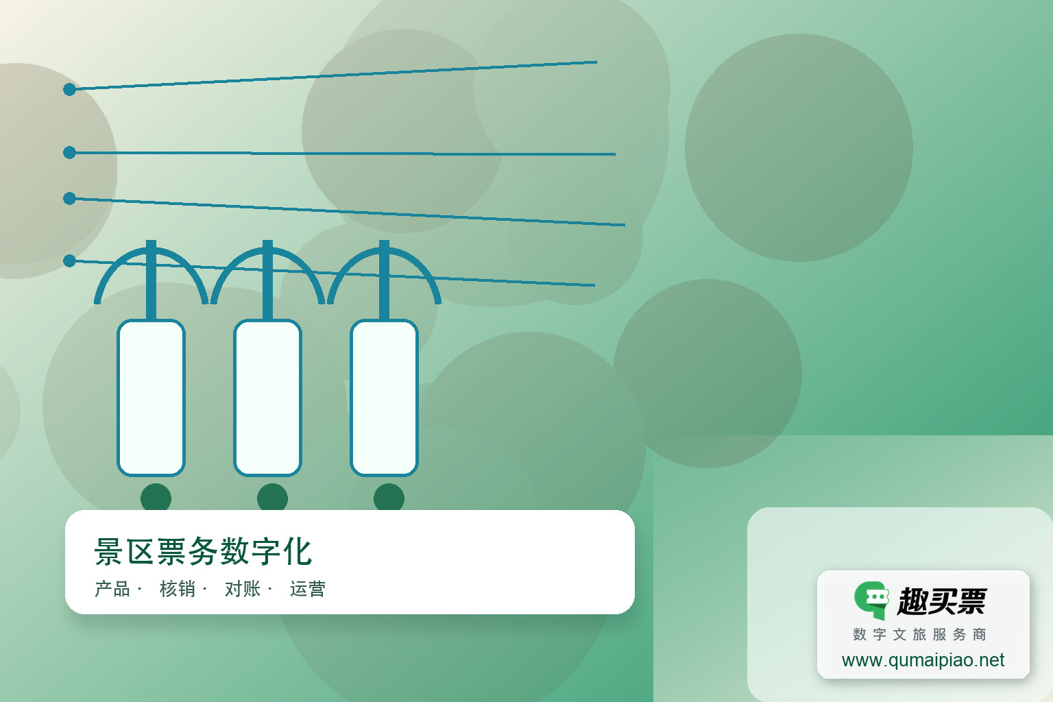 智慧票务系统哪家好？电子门票厂家推荐主题封面，右下角含趣买票标识与官网网址