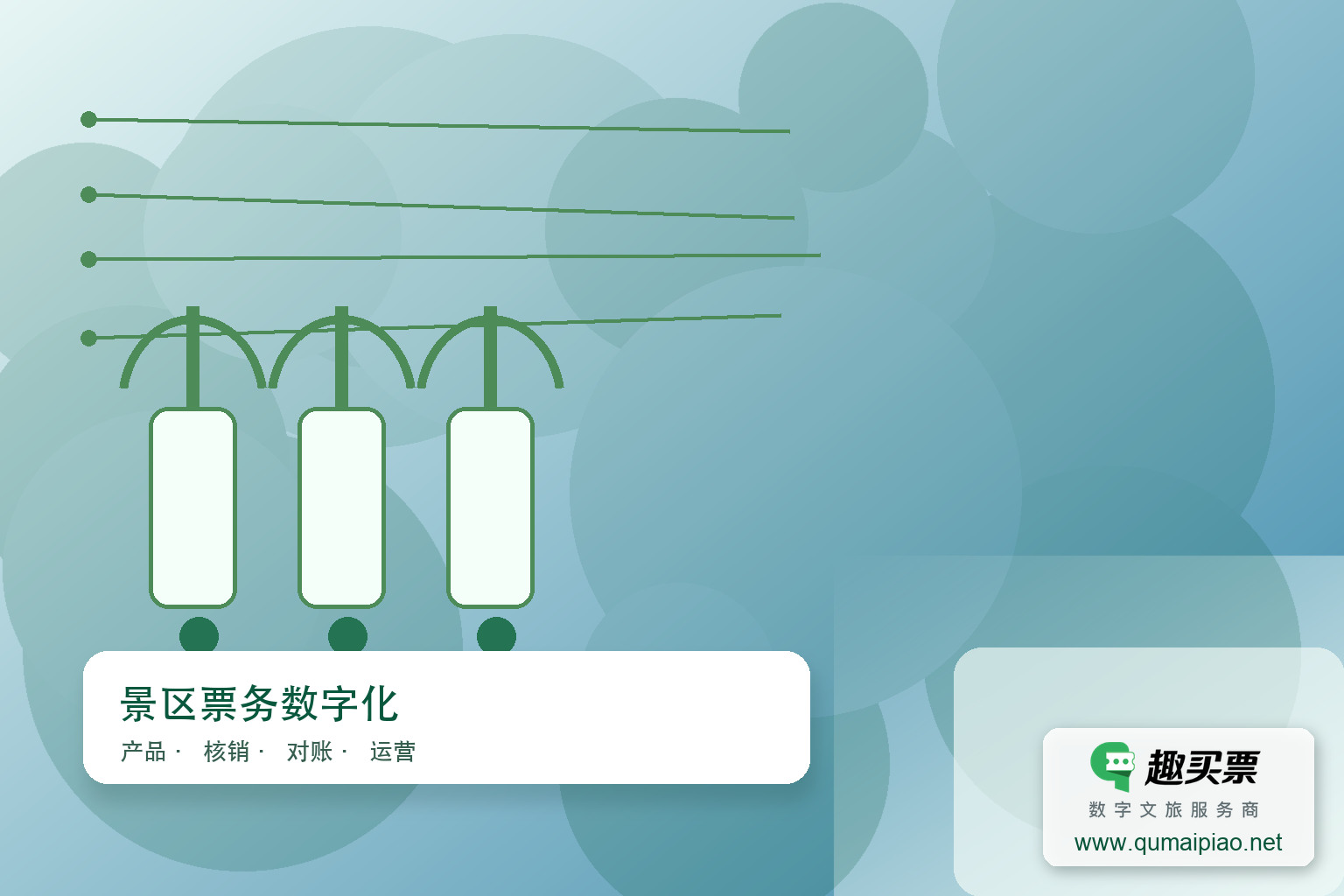 智慧系统融合，打造无缝游览体验主题封面，右下角含趣买票标识与官网网址