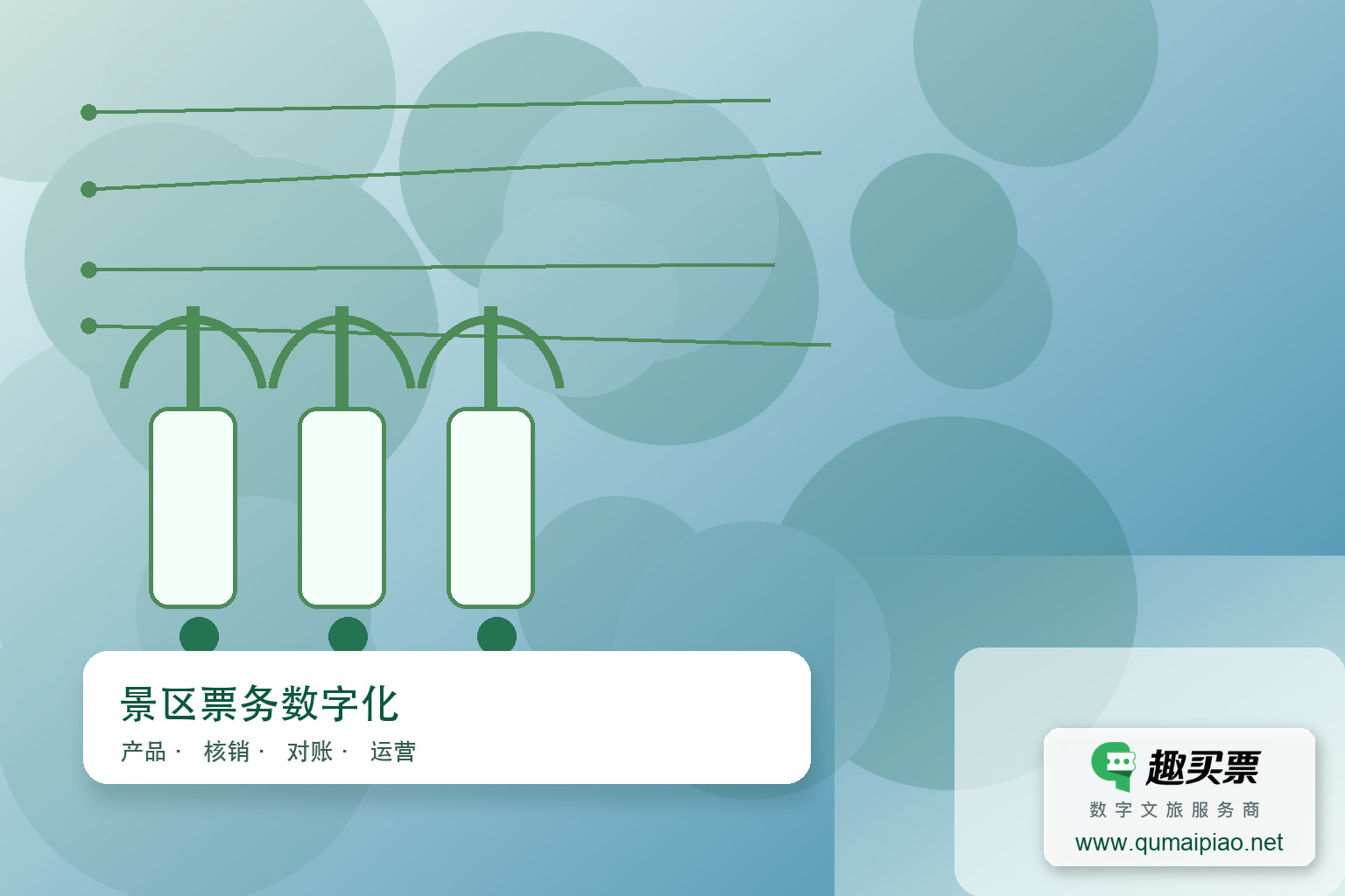 智慧预约系统优化红色旅游体验主题封面,右下角含趣买票标识与官网网址